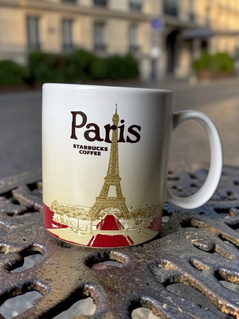 Starbucks Paris Global Icon Series Mug 16oz Eiffel Tower Coffee Cup Vintage 2012